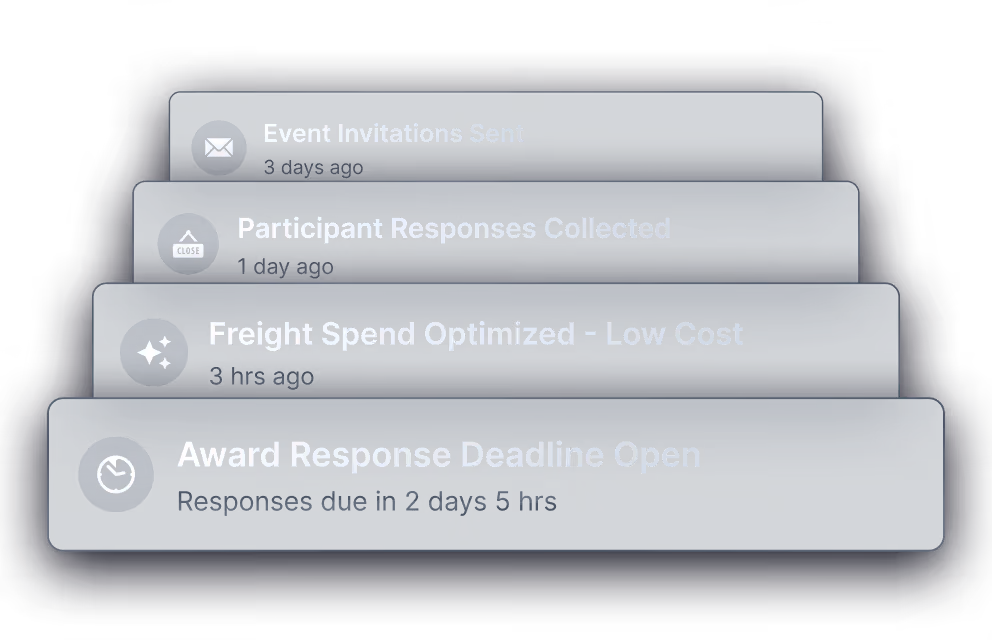 Freight procurement notifications