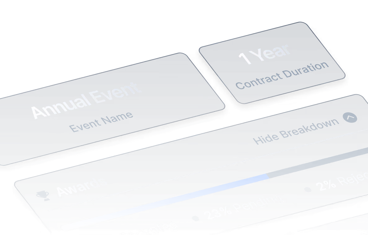 a screenshot of the contract procurement capabilities of Emerge's logistics platform