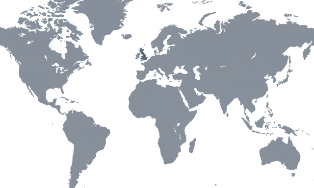 map of the globe