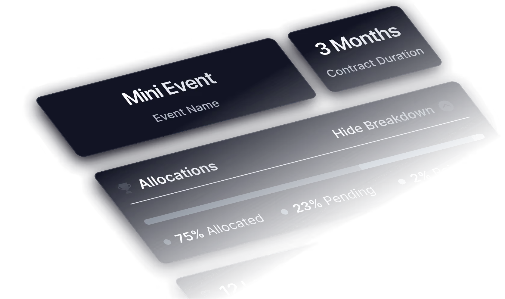 a screenshot of the mini bid RFP capabilities of Emerge's freight procurement logistics platform