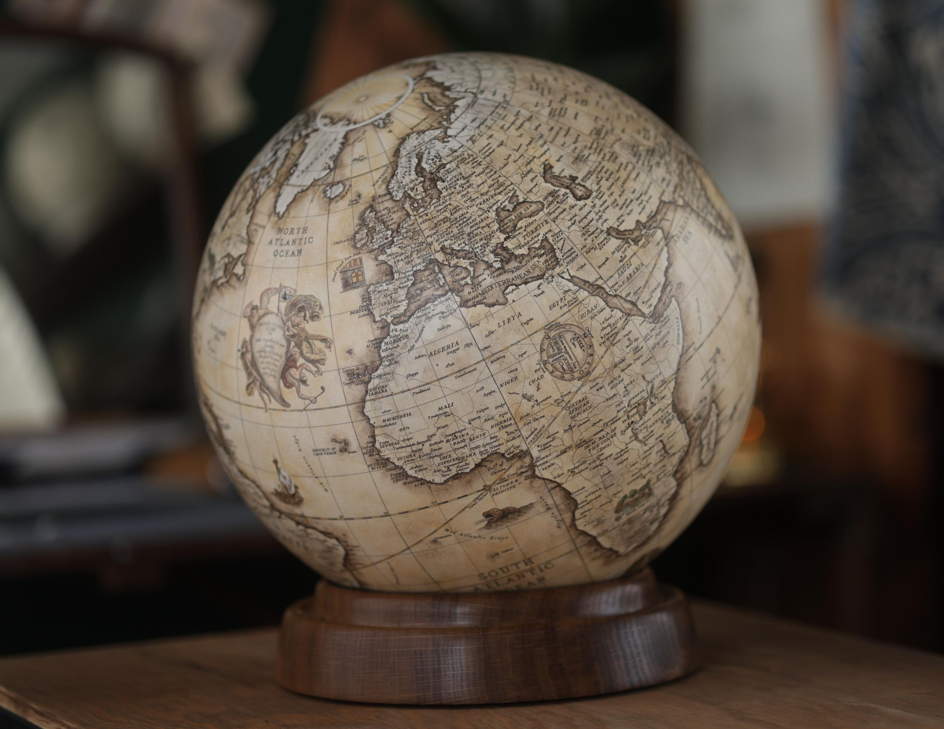 Bowhill's Library Restored Globe
