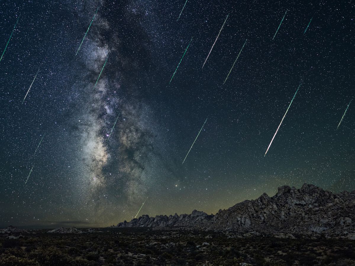 Perseids as seen from the Mojave National Preserve, California