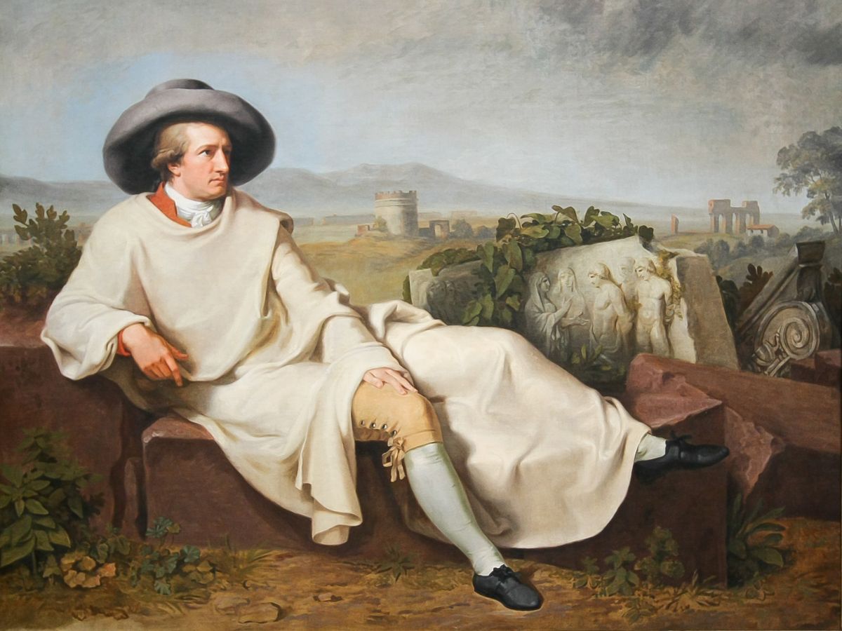 Goethe in the Roman Campagna by Johann Tischbein, 1787