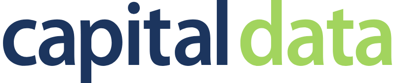 Text logo with 'capital' in dark blue and 'data' in light green.