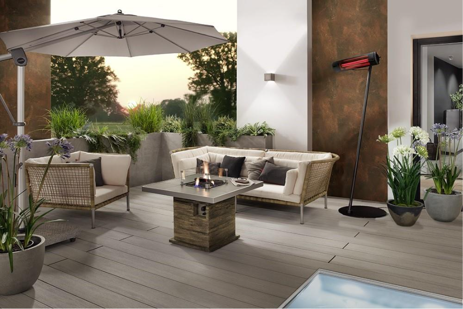 A patio with a table and chairsAI-generated content may be incorrect.