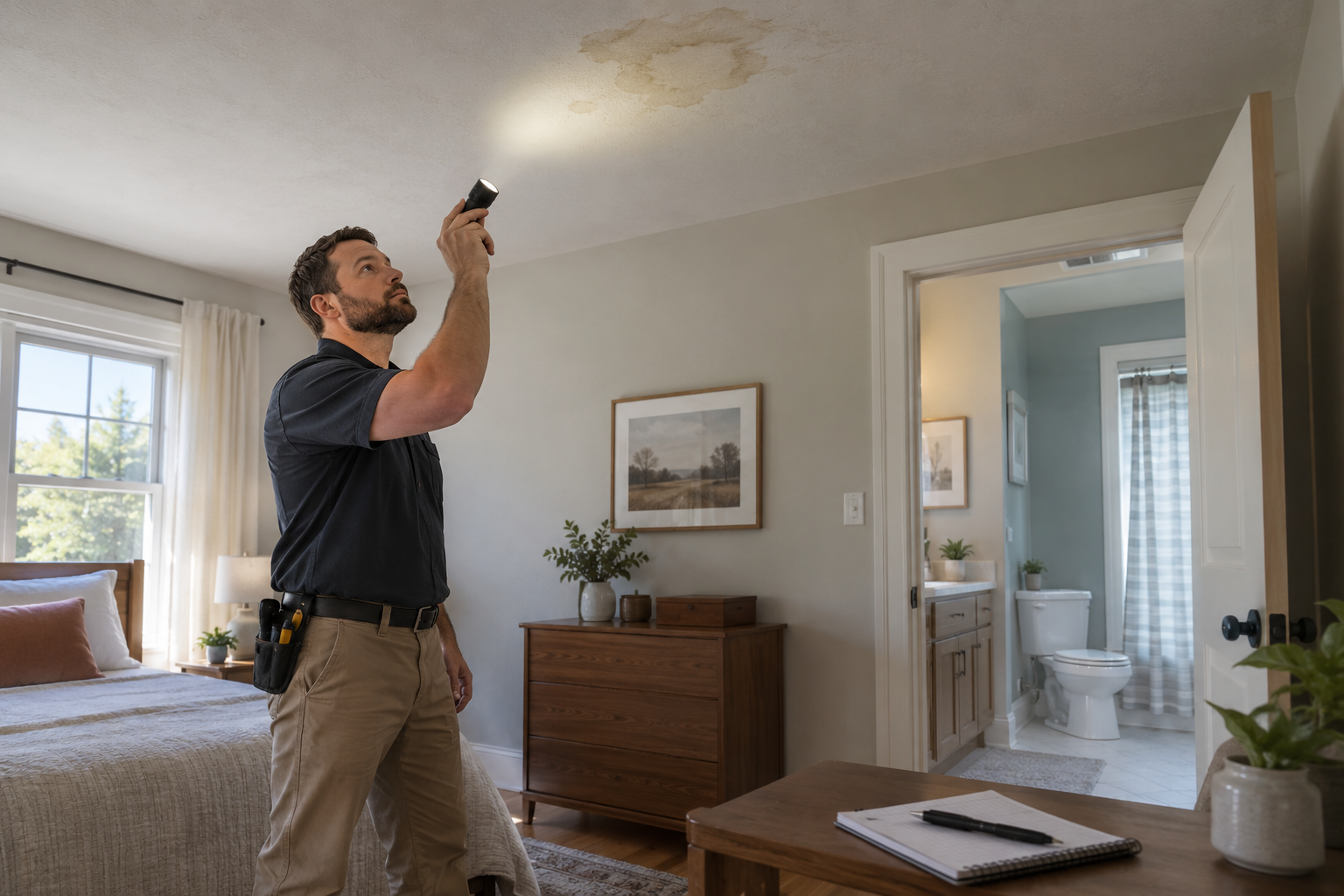 Ceiling Leak: How to Coordinate Roofing and Emergency Plumbing Repairs