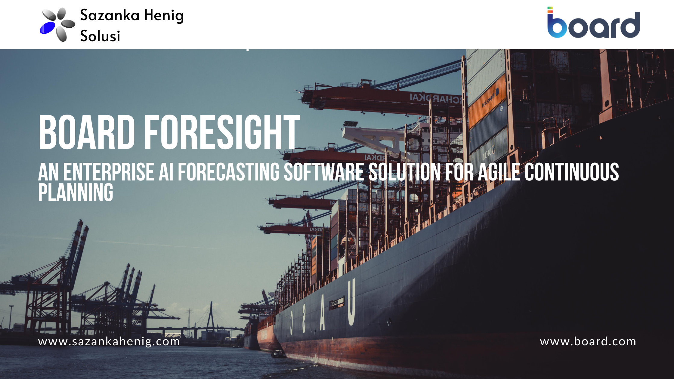 Board Foresight: An Enterprise AI Forecasting Software Solution for Agile Continuous Planning