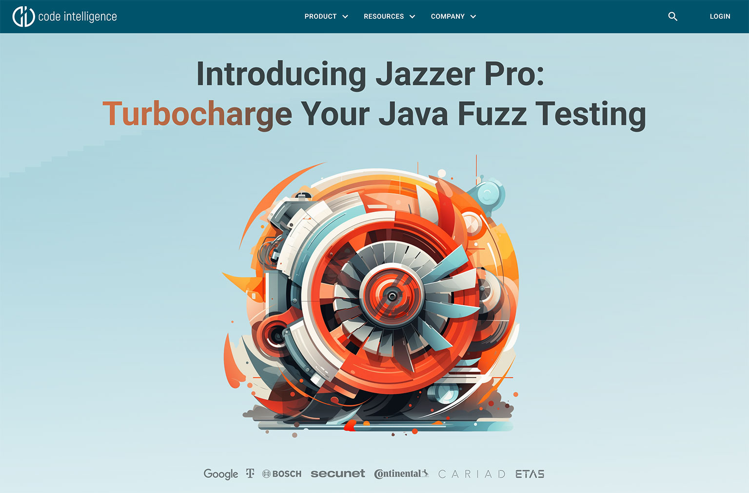 A illustration showing the code coverage chart of CI Sense software