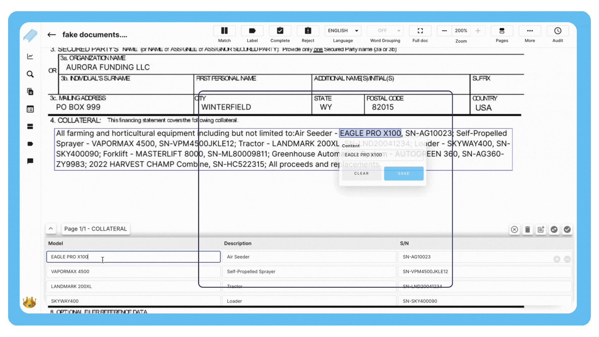 Best in class UI for tables