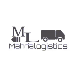 Logo van Mali Logistics met de letters ML en een vrachtwagenpictogram.