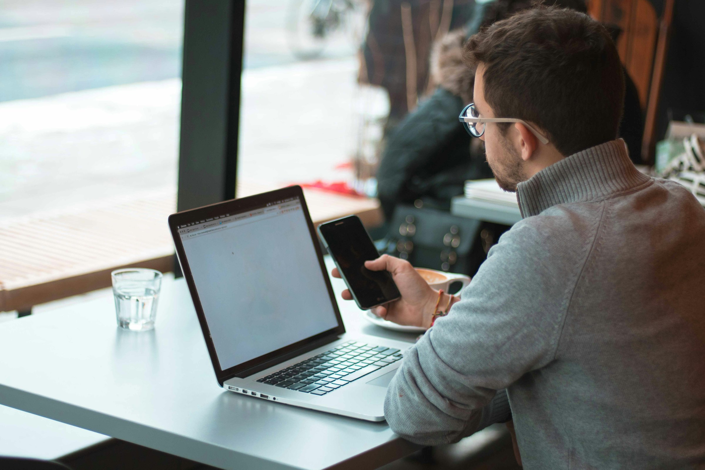 man using a laptop - Mass Delete Gmail