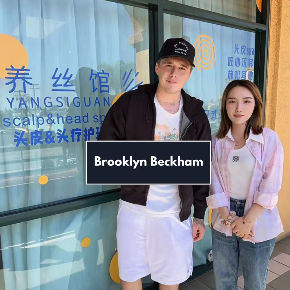 Celebrity customer Brooklyn Beckham