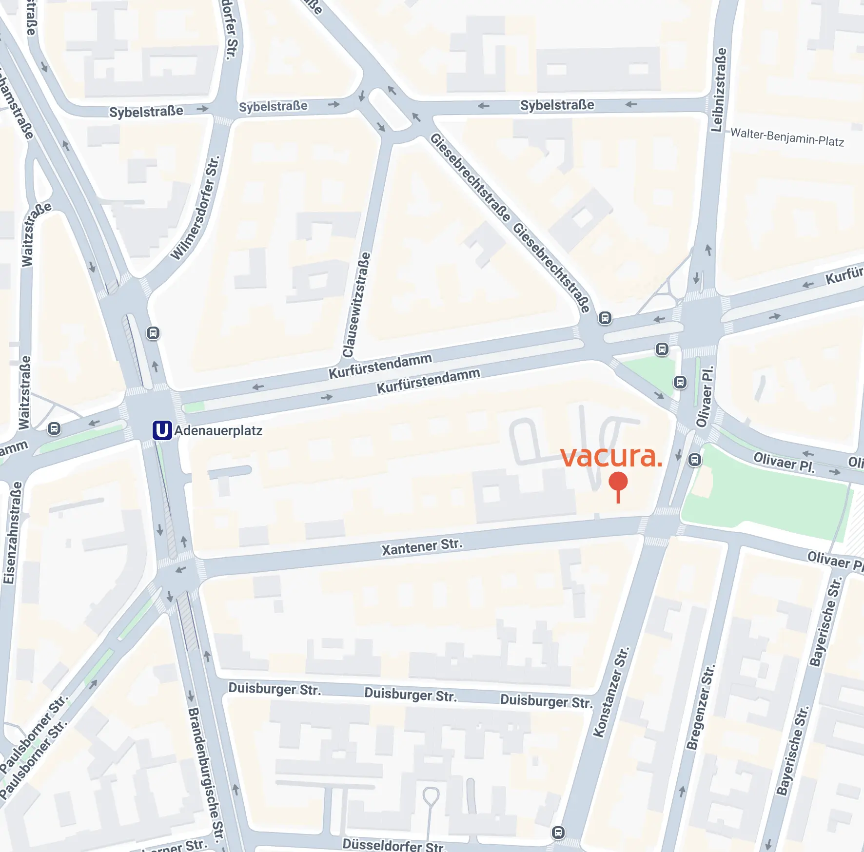 Wegweisung zu Vacura Ergotherapie Praxis in Berlin Friedrichshain