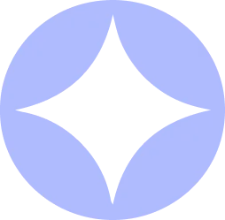 Blue circle with a star-shaped cutout in the center.