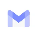 Stylized letter M logo with shades of blue and purple.