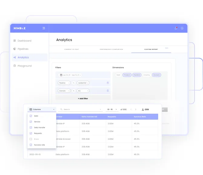 white background, white box with purple top to symbolize browser window