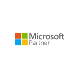Microsoft Partner logo with the Microsoft four-color square symbol.