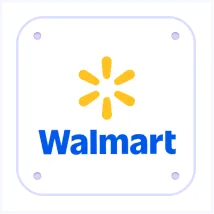 Walmart logo with a yellow spark symbol above the blue Walmart text.