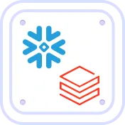 Icon with a blue snowflake above a stack of three red horizontal layers inside a rounded square border.