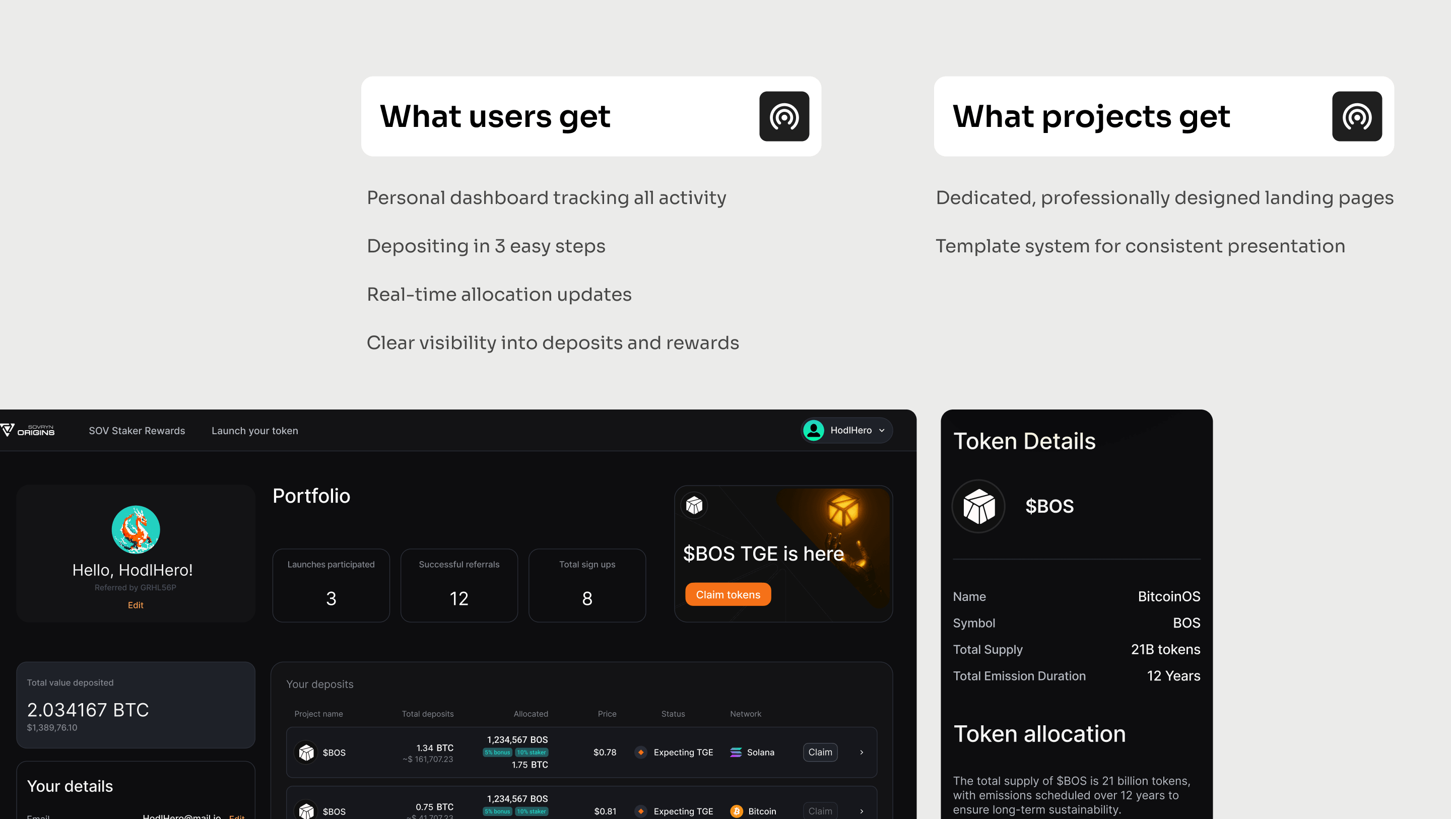 Showcase of desktop and mobile pages with list of problems and things that were improved in the UI, UX issues, UI impovements