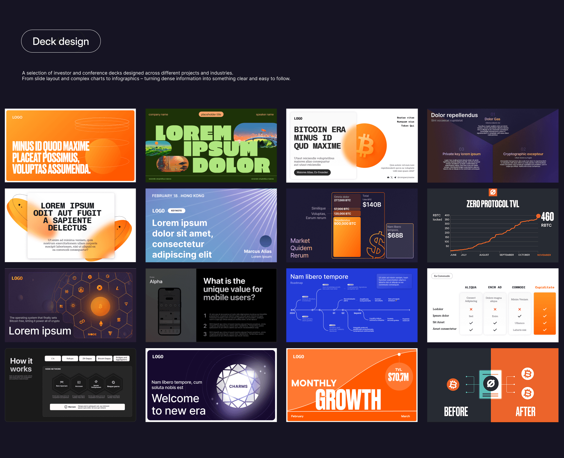 deck design, multiple slides