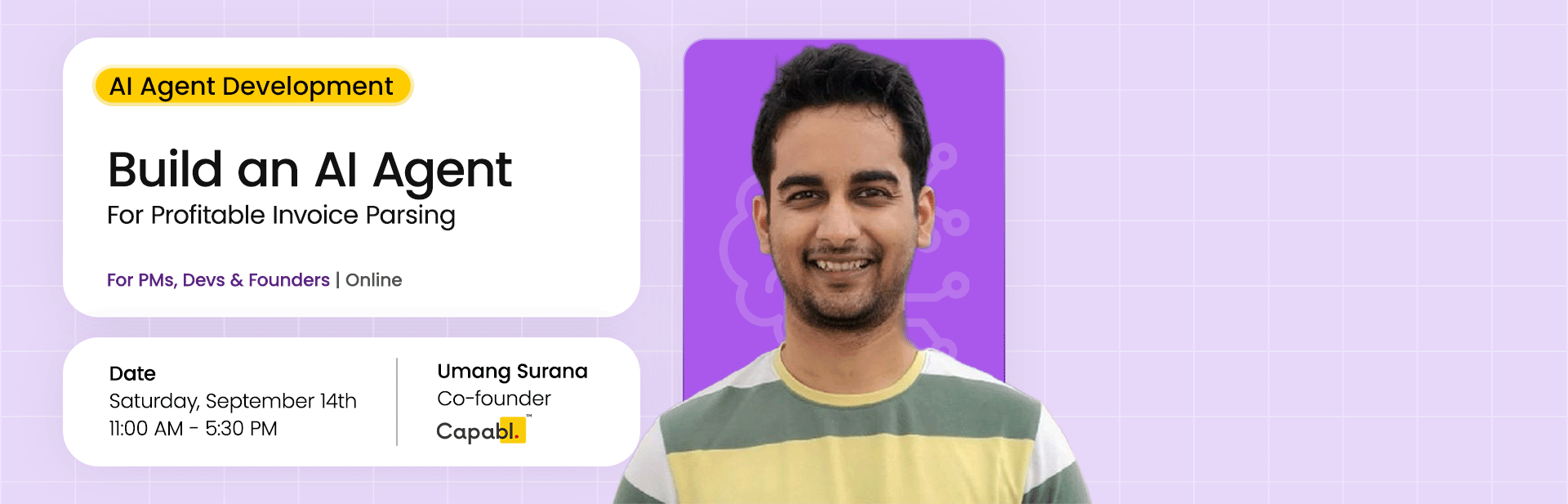 AI Agent Talk and Meetup by Capabl.in with TailorTalk Cofounder Apekshit Solanki