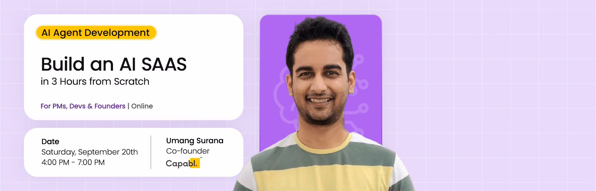AI Agent Talk and Meetup by Capabl.in with TailorTalk Cofounder Apekshit Solanki