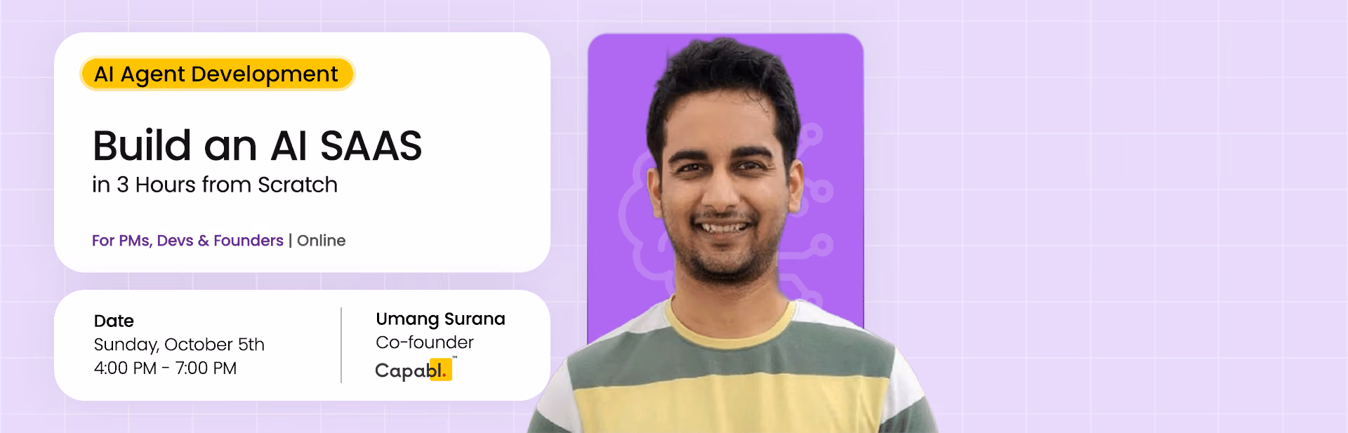 AI Agent Talk and Meetup by Capabl.in with TailorTalk Cofounder Apekshit Solanki