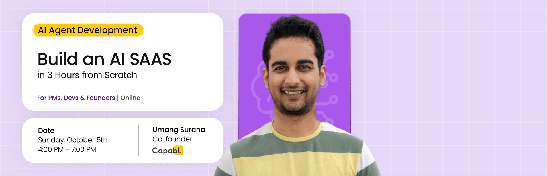 AI Agent Talk and Meetup by Capabl.in with TailorTalk Cofounder Apekshit Solanki