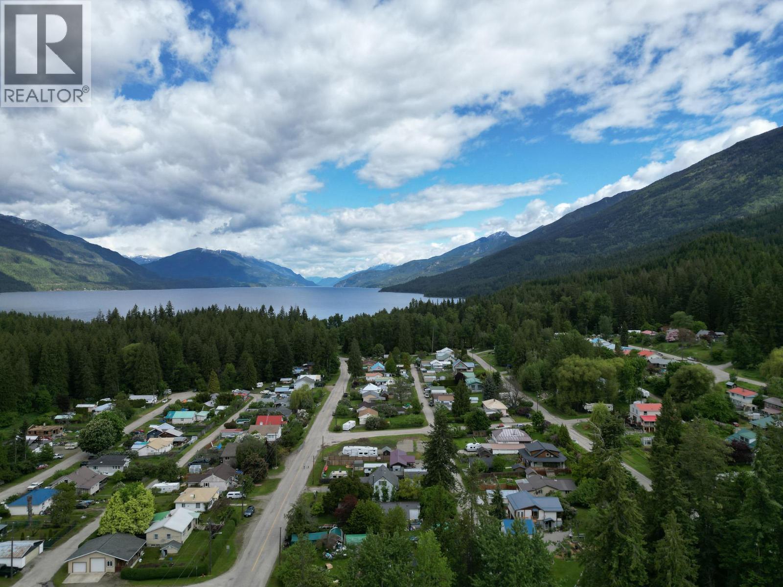 Aerial view of Riondel BC