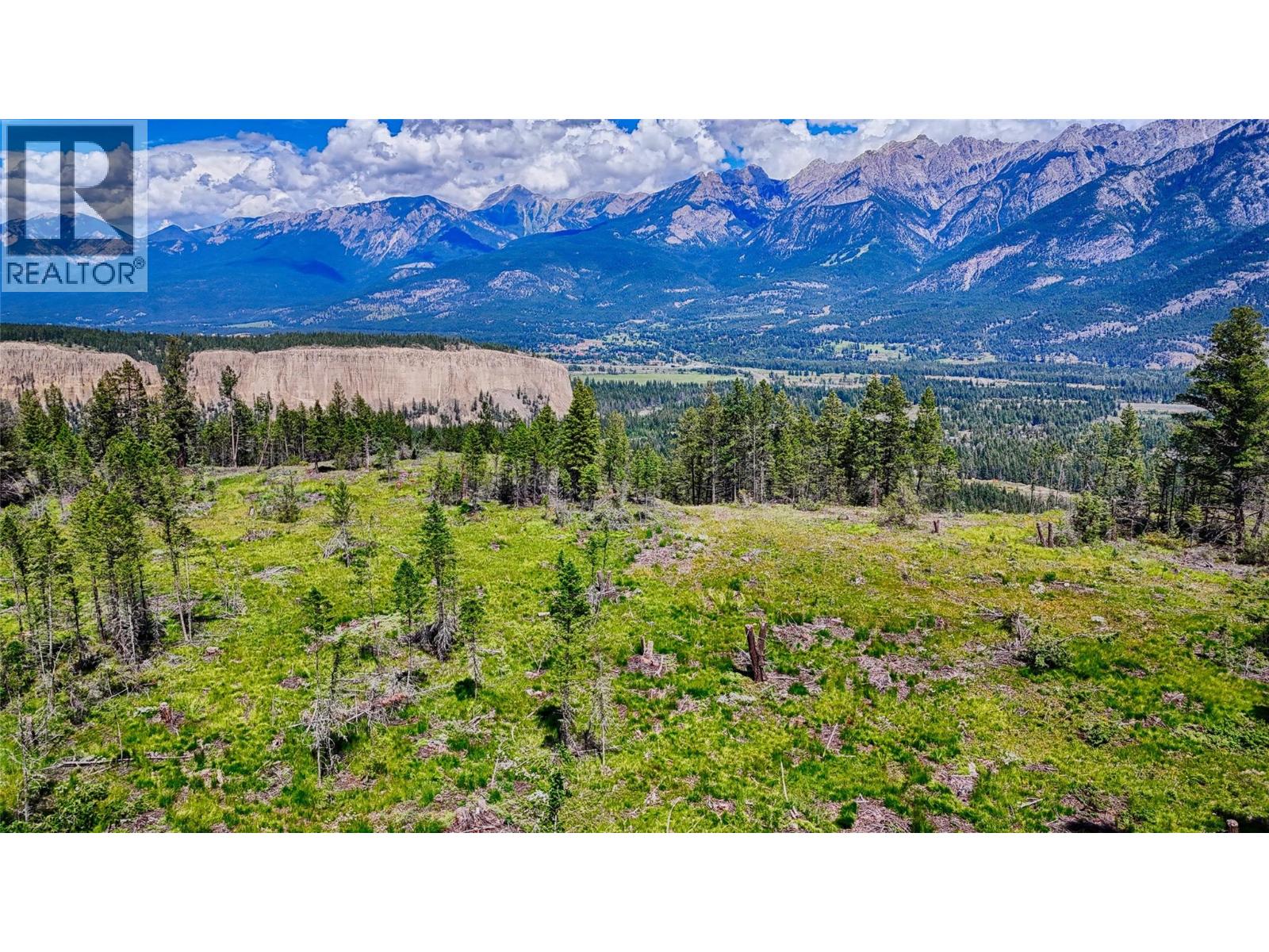 View from upper bench towards Fairmont Hot Springs