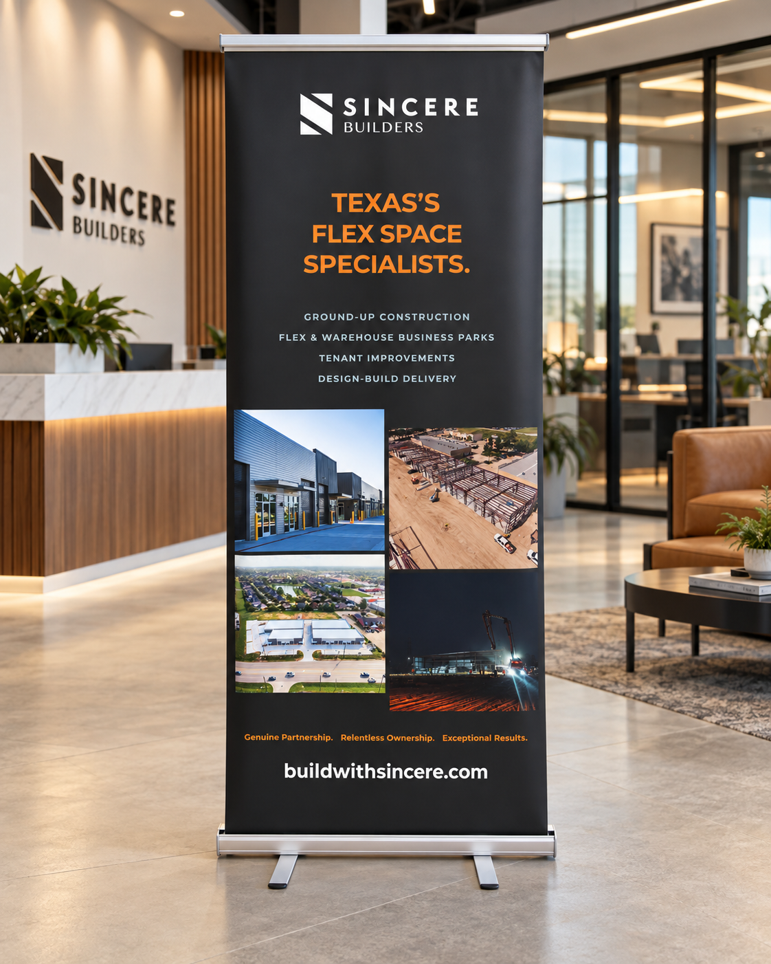 Sincere Builders banner design concept two by CBA Culture