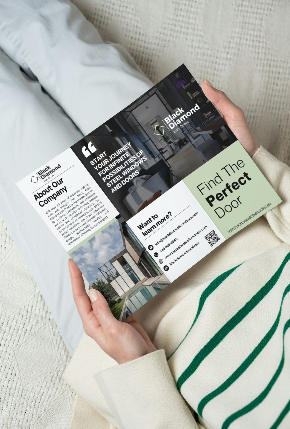 Black Diamond Iron Doors trifold brochure design by CBA Culture