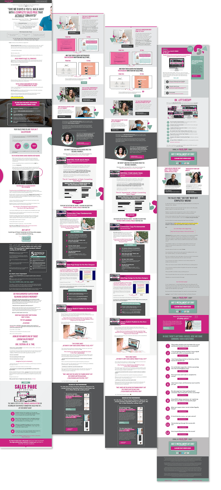 creating sales pages that convert landing page