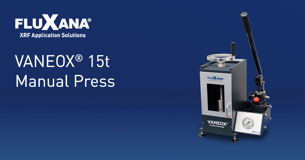 Fluxana - Pressing Technology | VANEOX® 15t manual