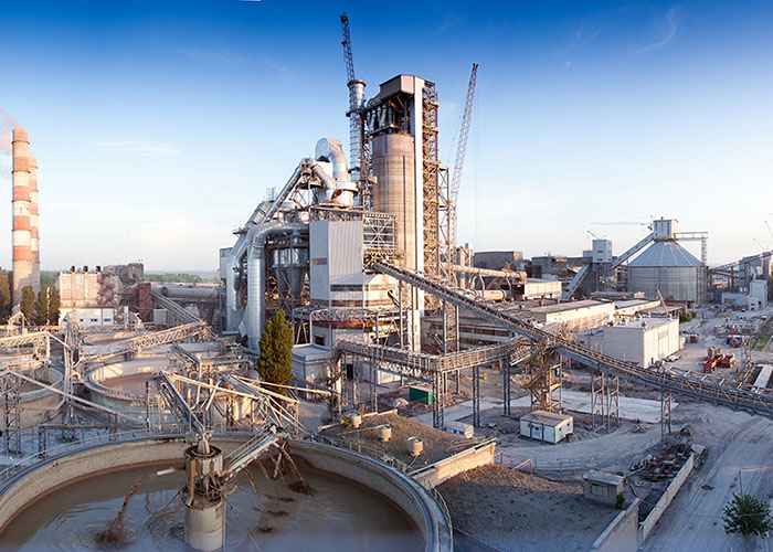 Picture of a cement plant
