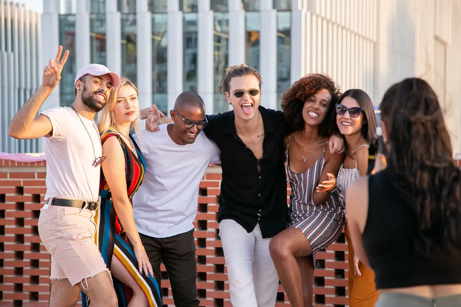 A group of friends outdoors