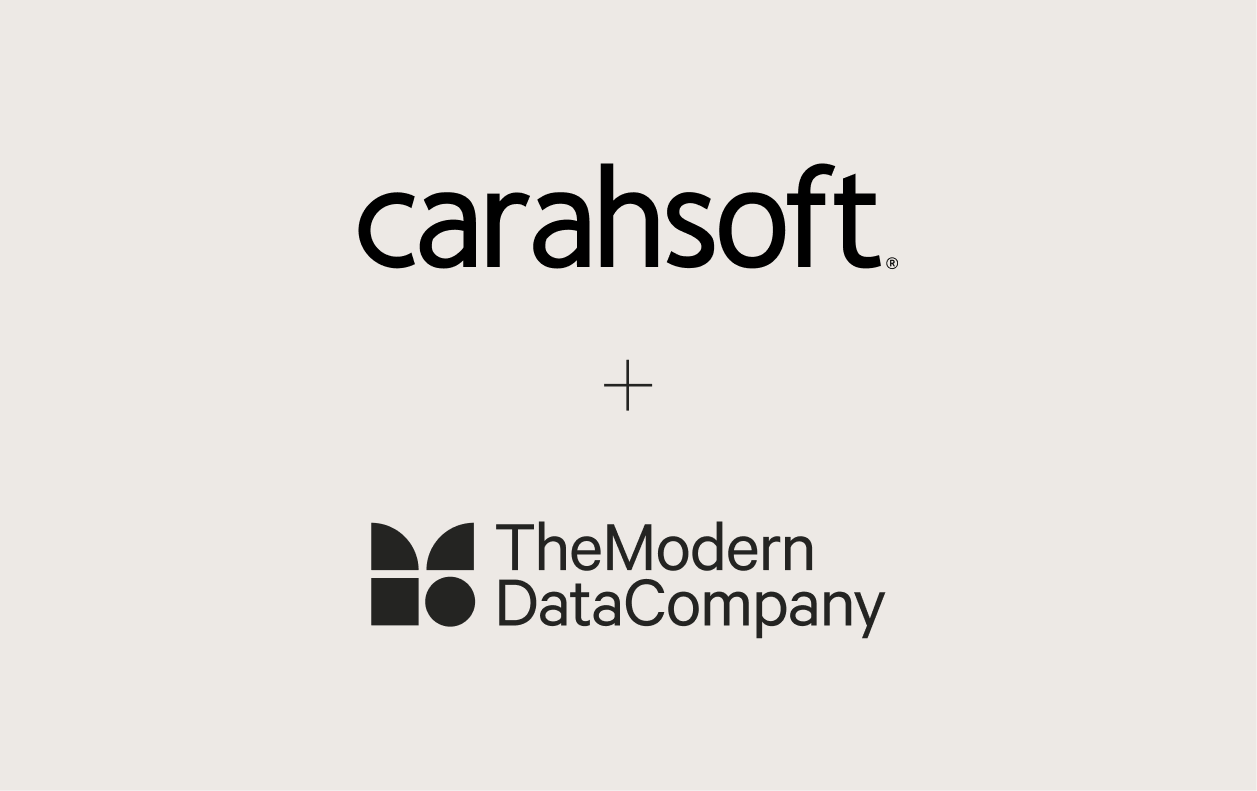 Logo of Carahsoft - Modern Data Company partner.