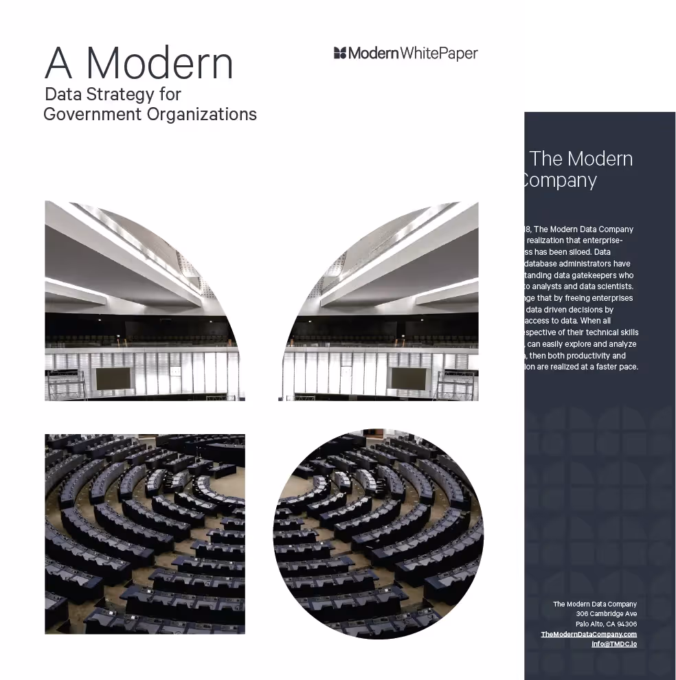 A Modern Data Strategy for Government Organizations