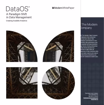 A Paradigm Shift in Data Management – Creating Scalable Analytics