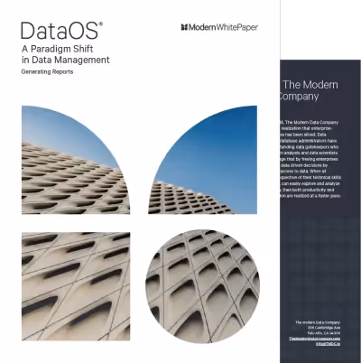 A Paradigm Shift in Data Management – Generating Reports