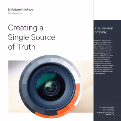 Creating a Single Source of Truth (SSOT)