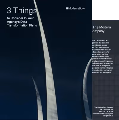 3 Things to Consider In Your Agency's Data Transformation Plans