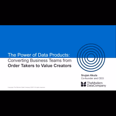 The Power of Data Products: Transforming Data's Impact at a National Distributor