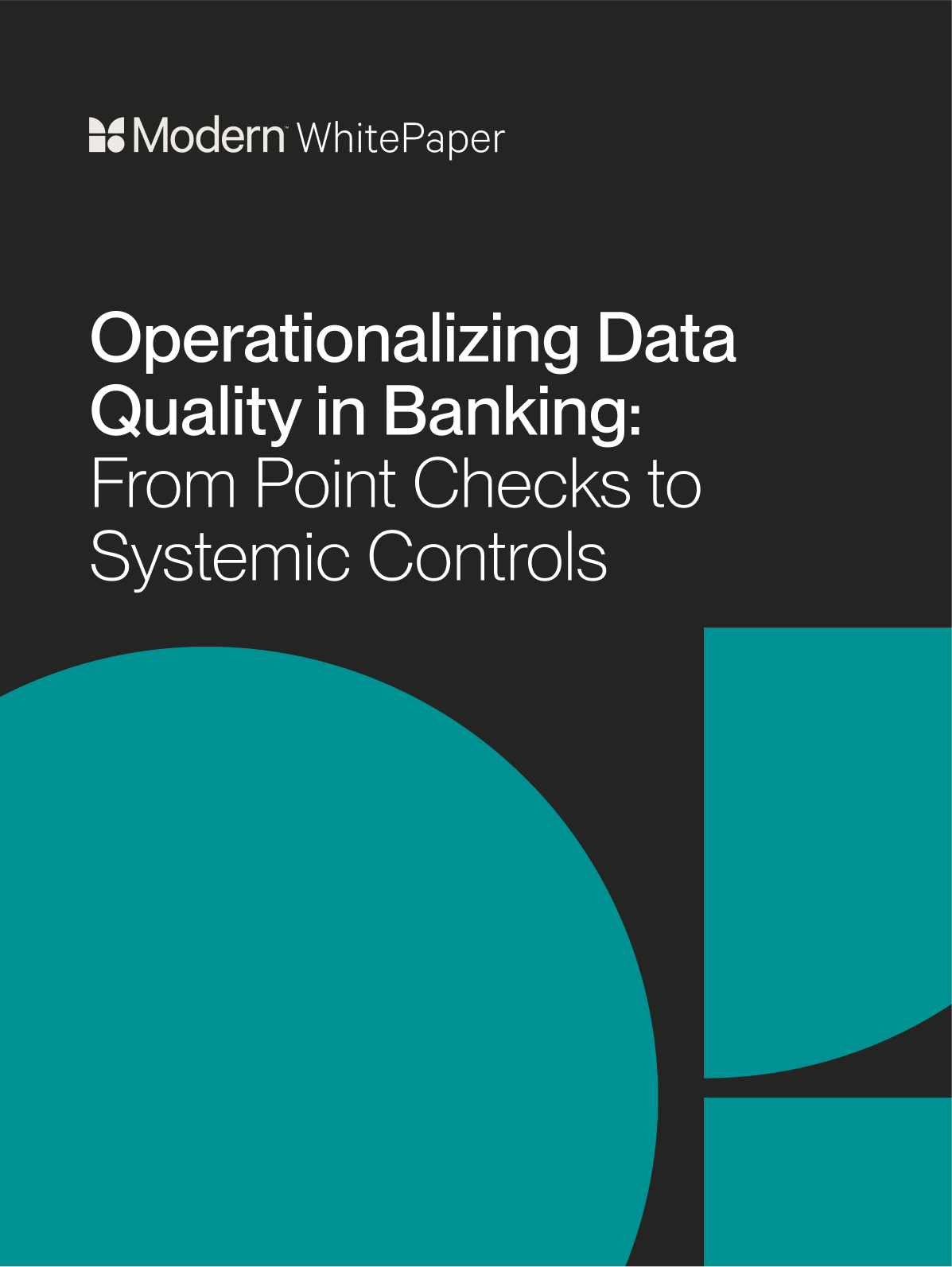 Operationalizing Data Quality in Banking