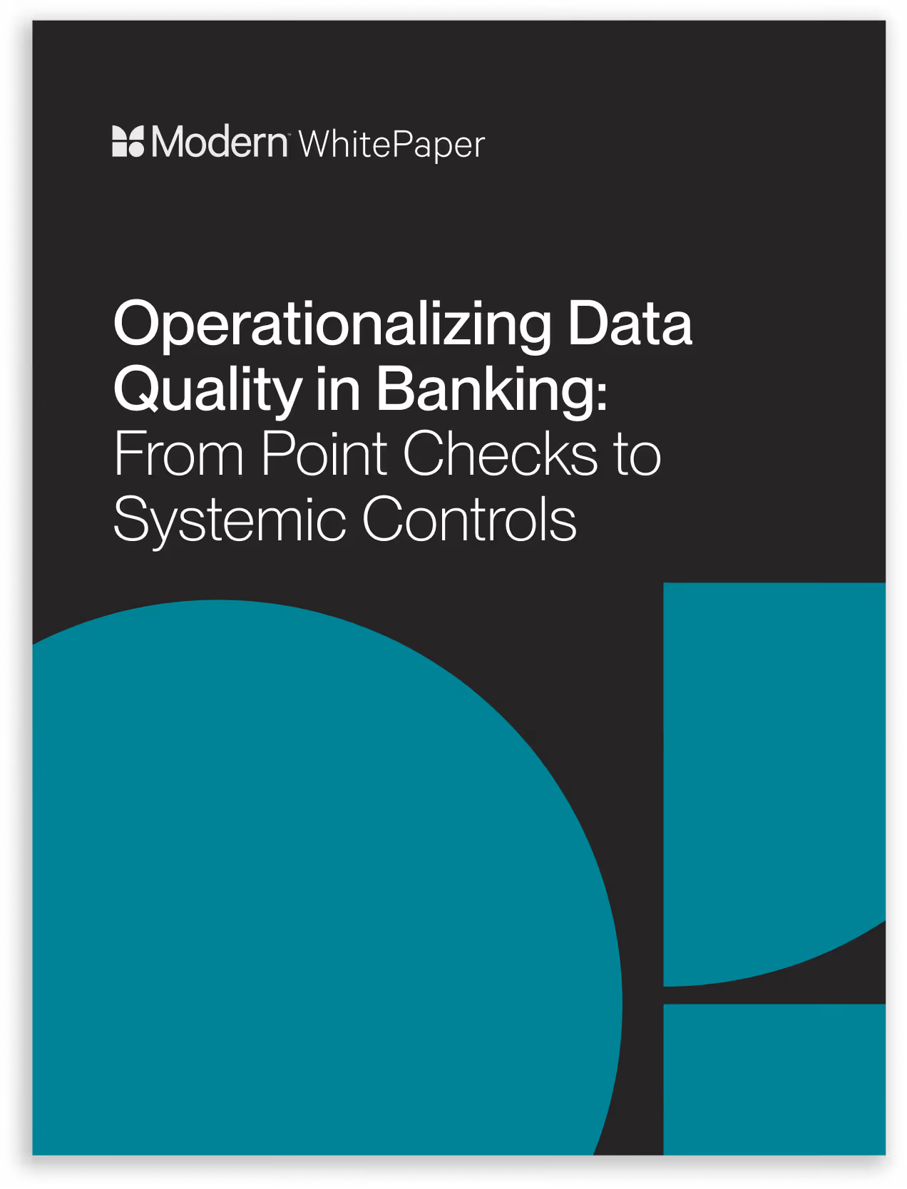 Operationalizing Data Quality in Banking