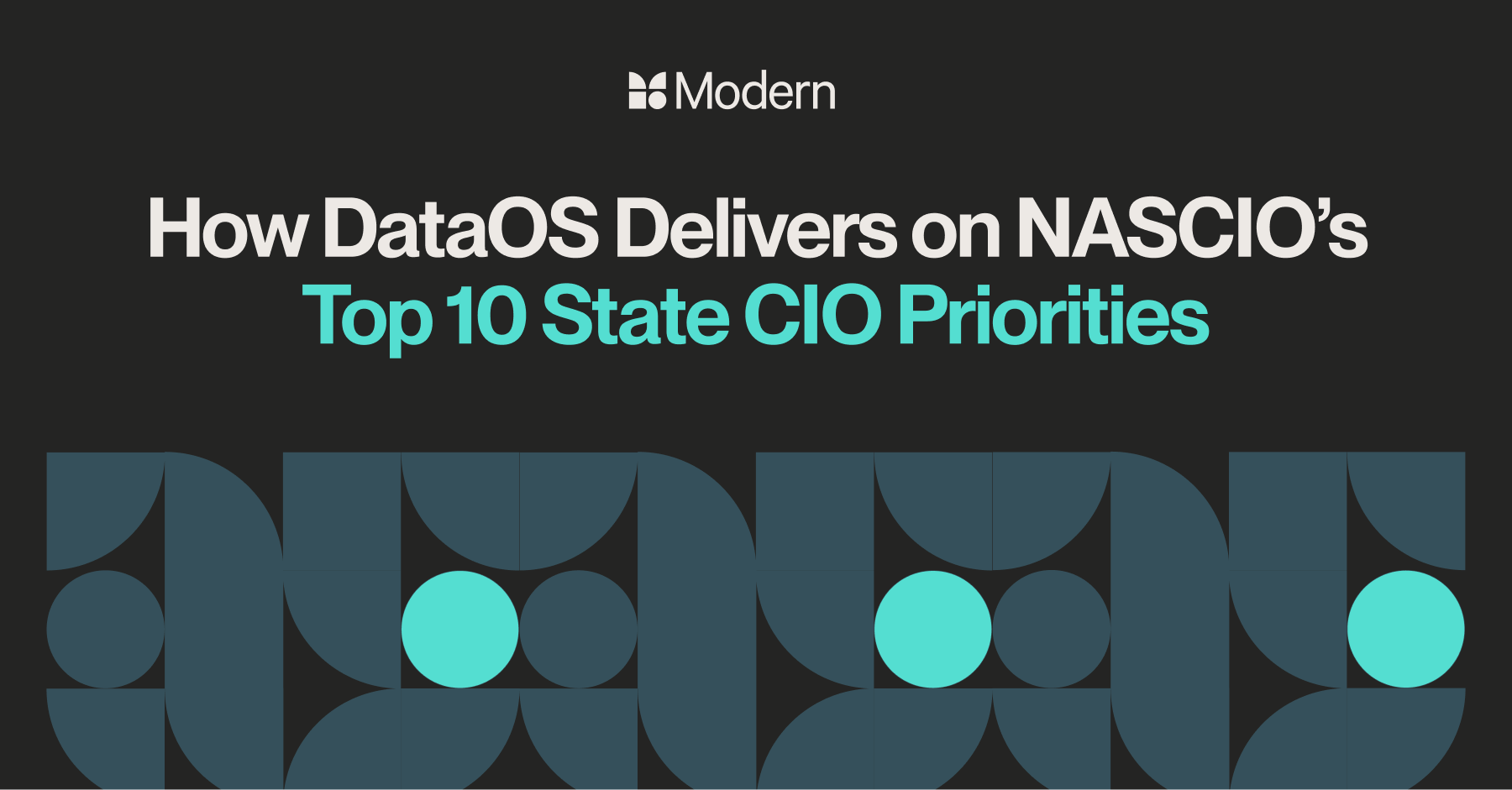 How DataOS Delivers on NASCIO’s Top 10 State CIO Priorities