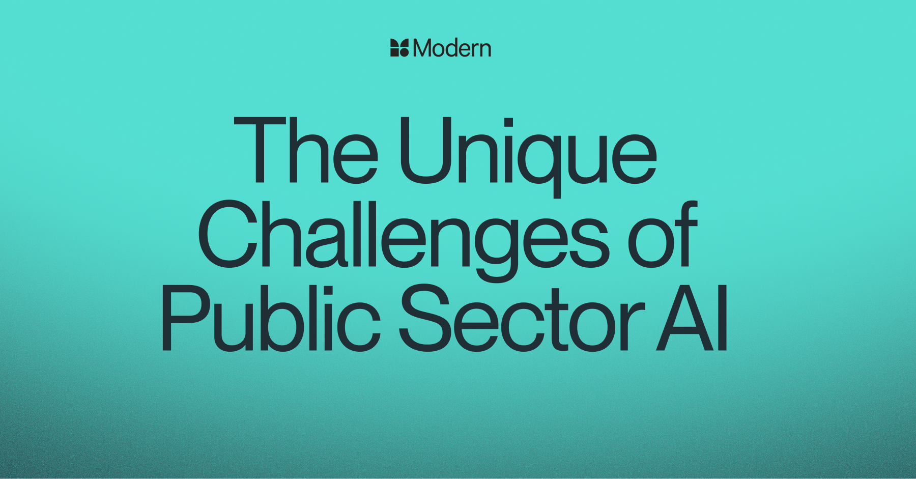 The Unique Challenges of Public Sector AI