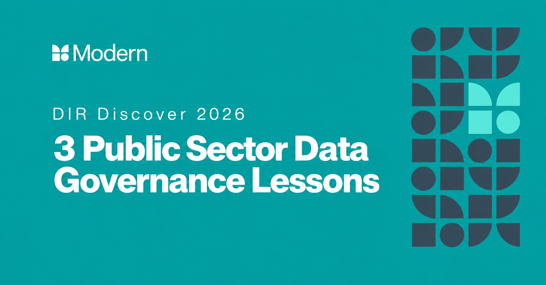 DIR Discover 2026: 3 Public Sector Data Governance Lessons