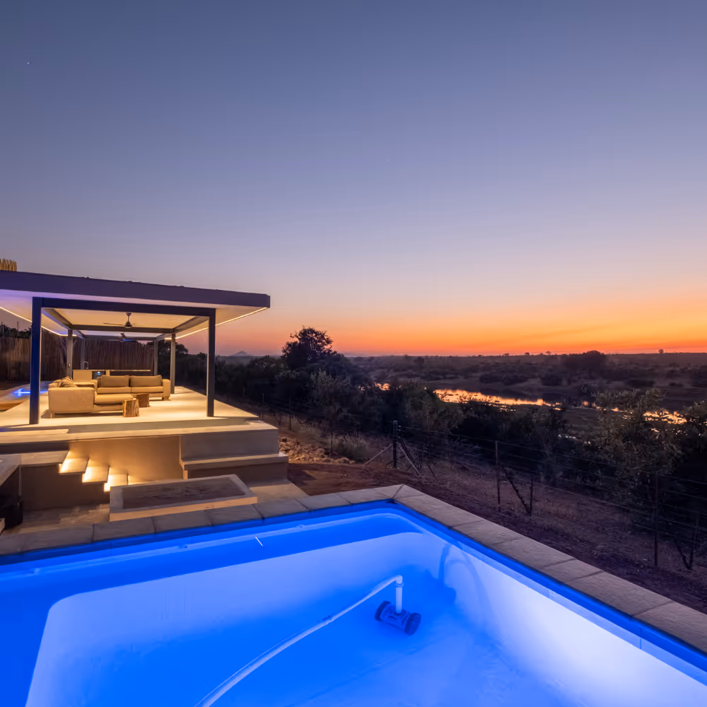 Beautiful sunset at Mjejane Accommodation